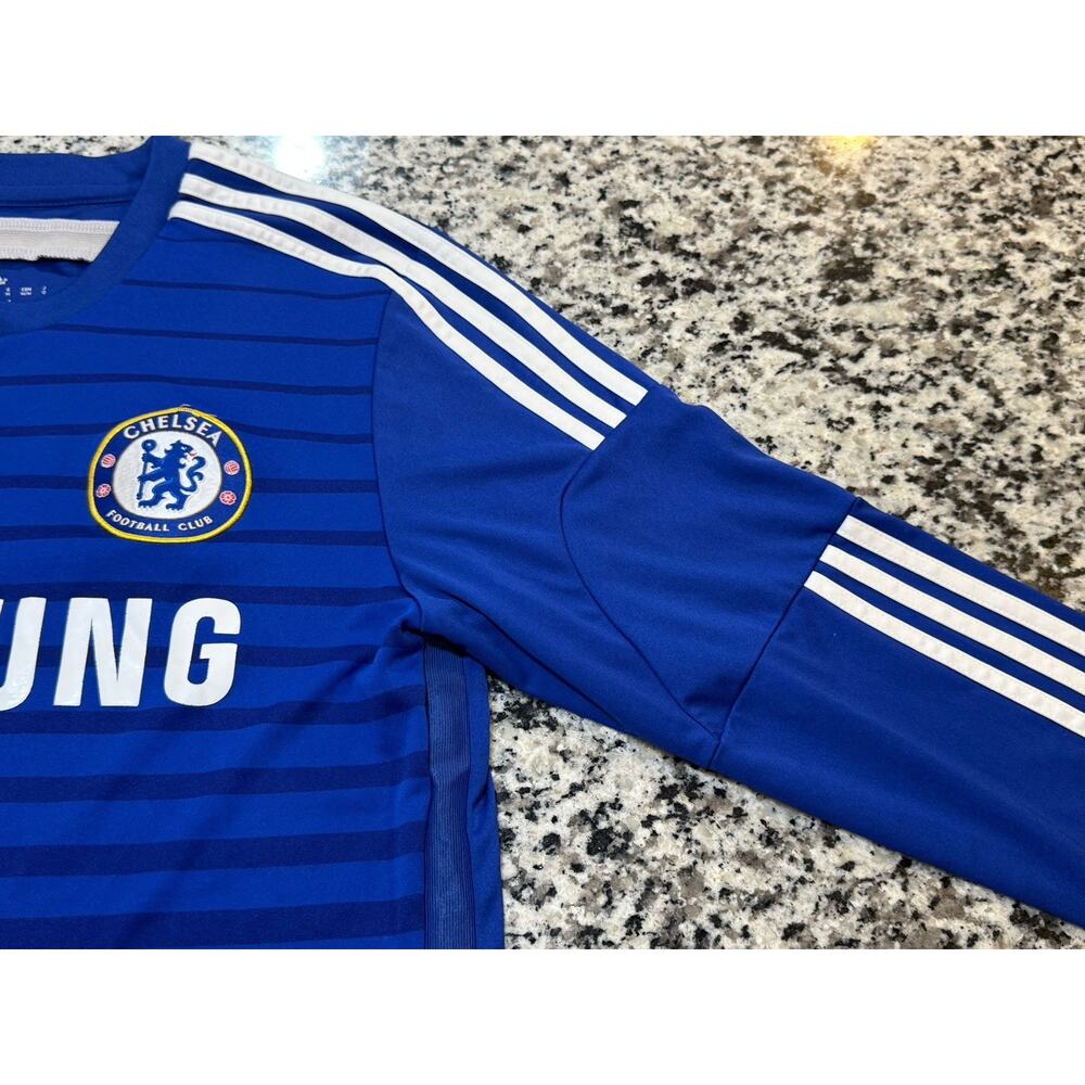 Adidas Chelsea FC 2014–2015 Home Long Sleeve Jersey Blue Men’s Sz Medium - Picture 6 of 8